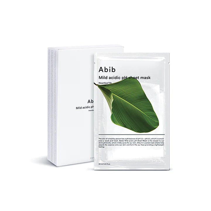 Abib Mild Acidic pH Sheet Mask Heartleaf Fit 30ml x 10pcs