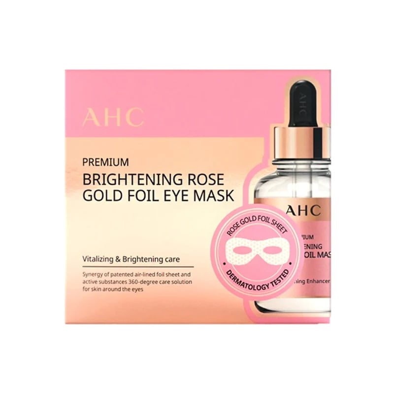 AHC Premium Brightening Rose Gold Foil Eye Mask 7ml*5ea