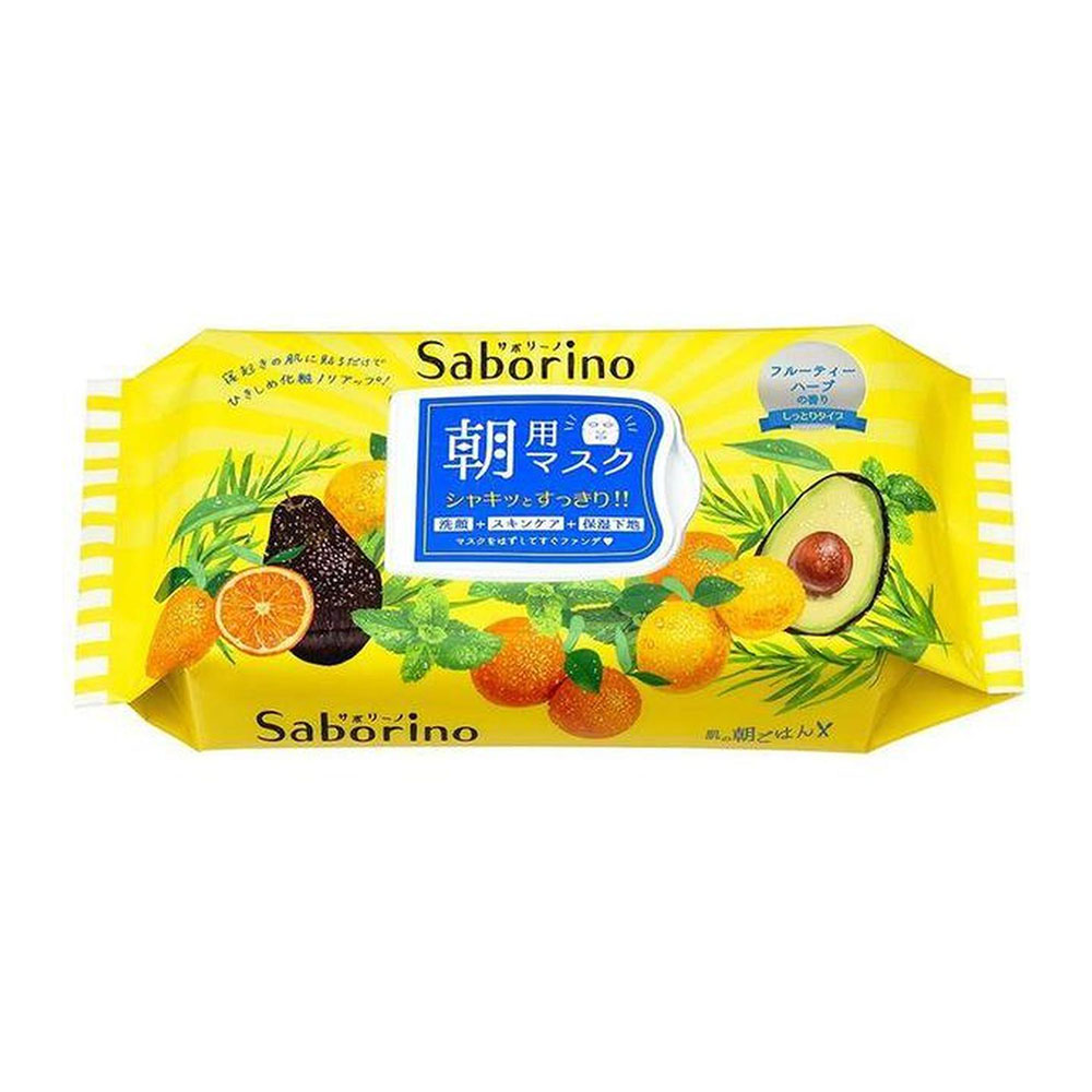 BCL Saborino Morning Face Mask 32 Sheets -  Fruit & Herb