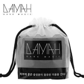 DAMAH Dark Magic Bamboo Charcoal Face Towel 170g