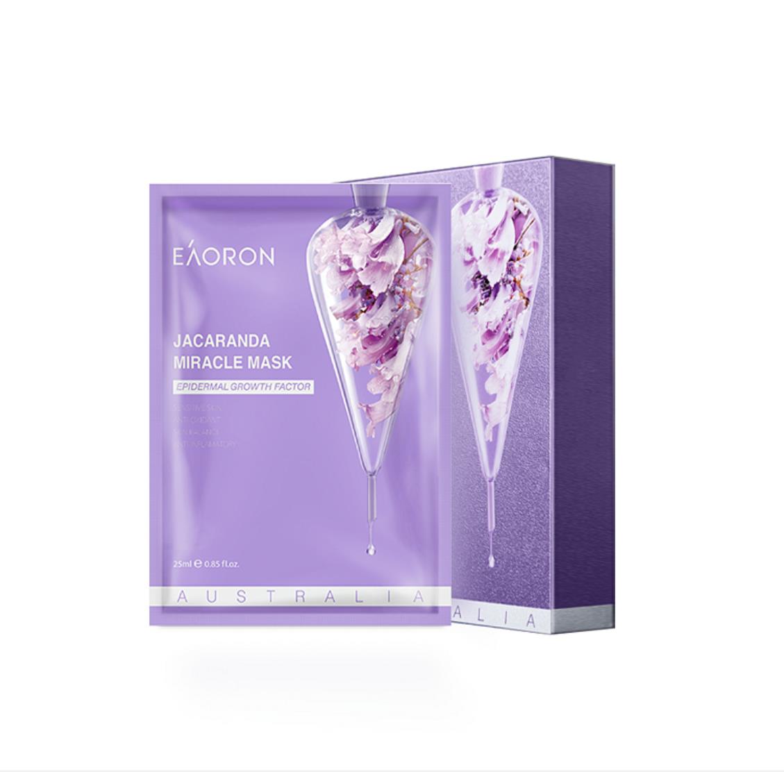 Eaoron Jacaranda Miracle Soothing Mask 5pcs - Purple