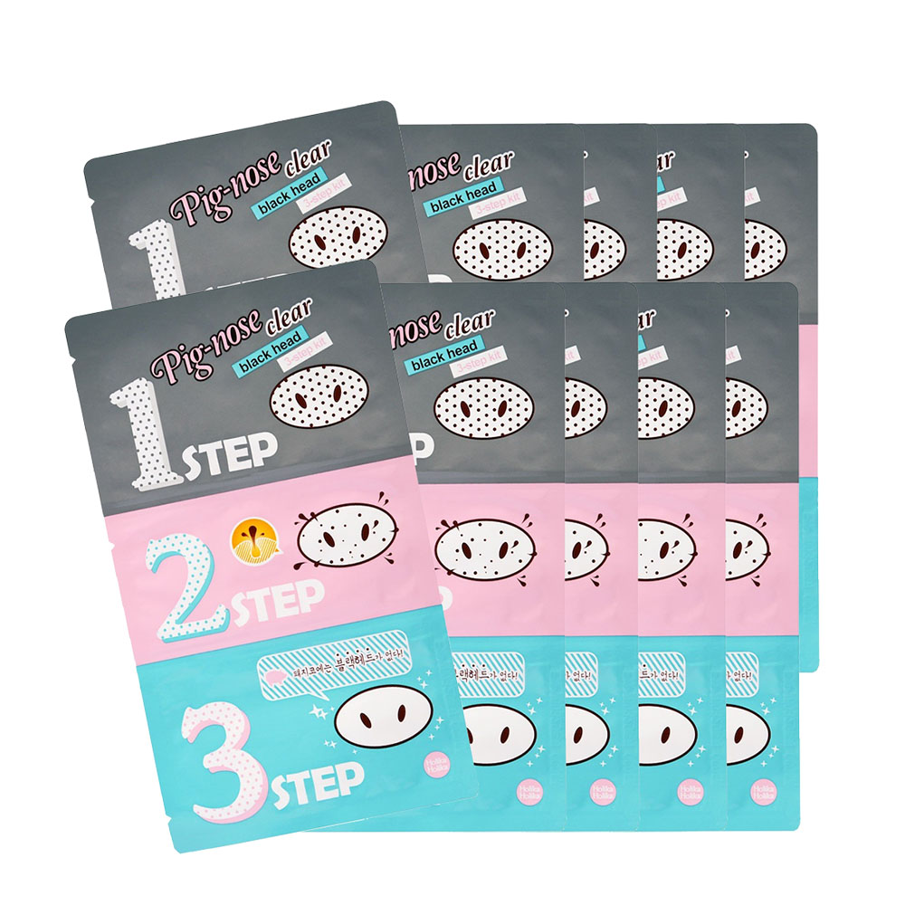 Holika Holika Pig Nose Clear Black Head 3-Step Kit x 10ea