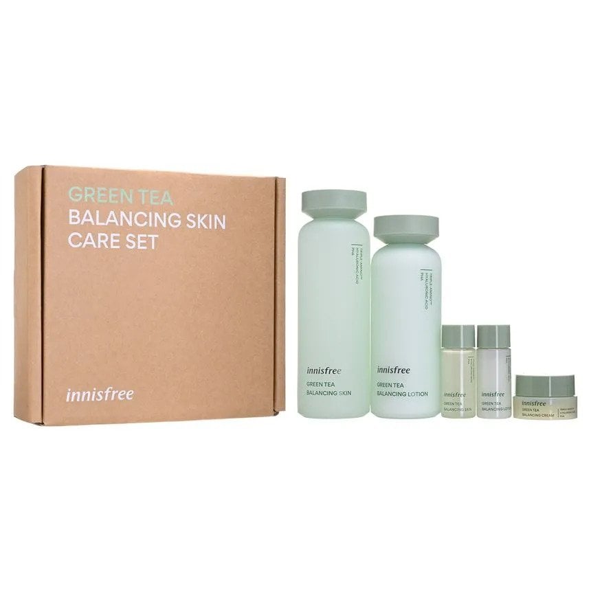 Innisfree Green Tea Balancing Skin Care Set (New Ver.)