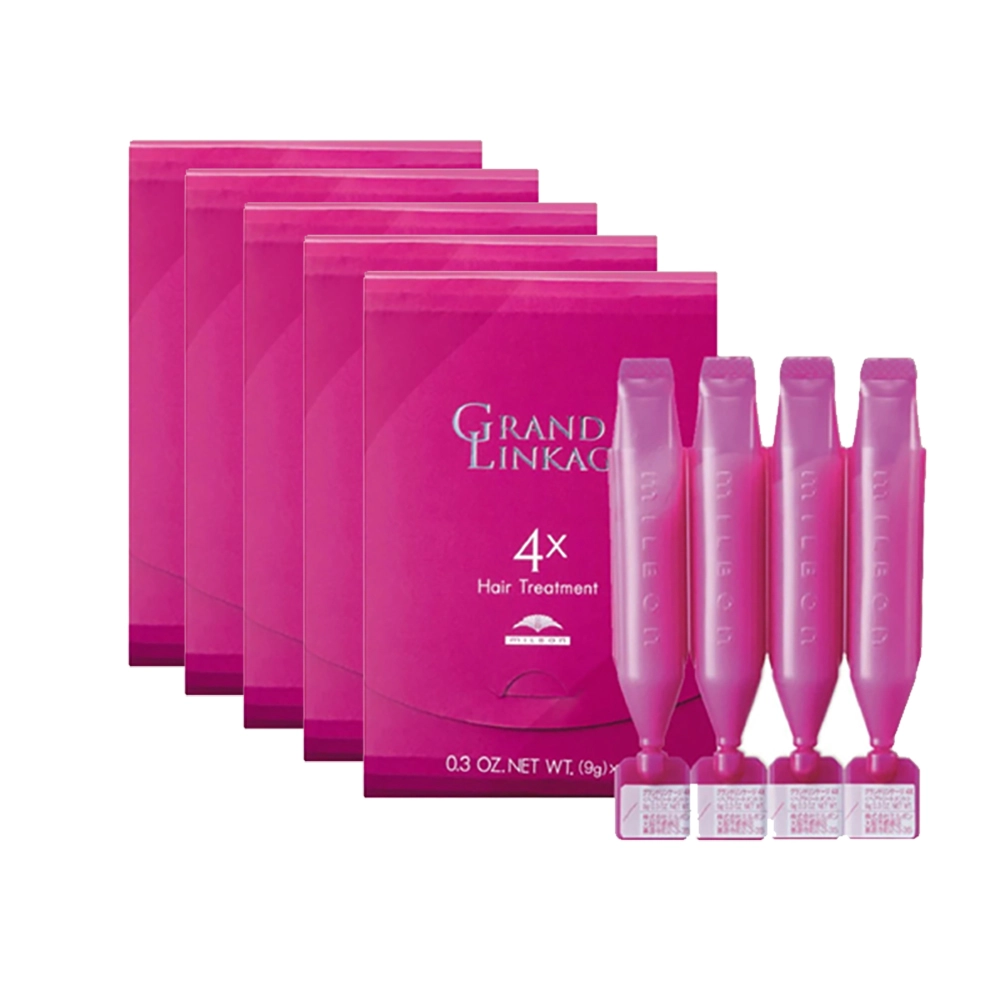 Milbon Grand Linkage Hair Treatment MU4x (9gx4) For Thick Hair