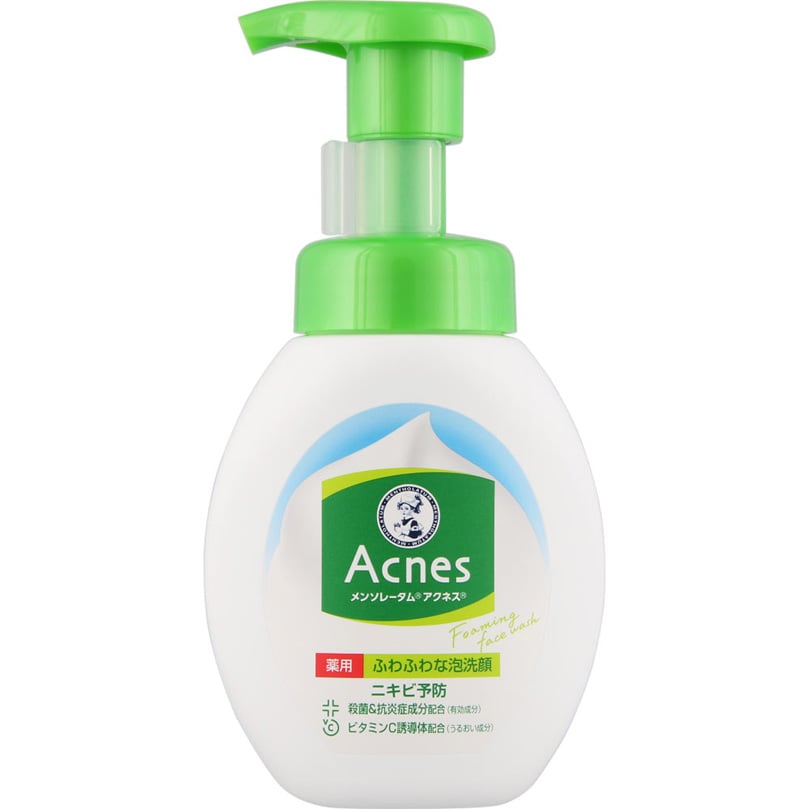 Rohto Mentholatum Acnes Medicated Foam Facial Wash Pump 160ml