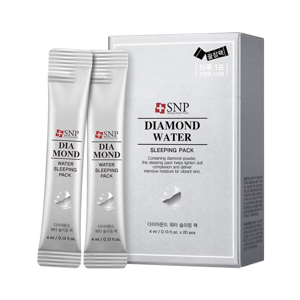 SNP Diamond Water Sleeping Pack(4ml*20pcs) - Silver