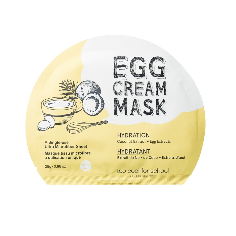 TOO COOL FOR SCHOOL Egg Cream Mask (Hydration) 28g