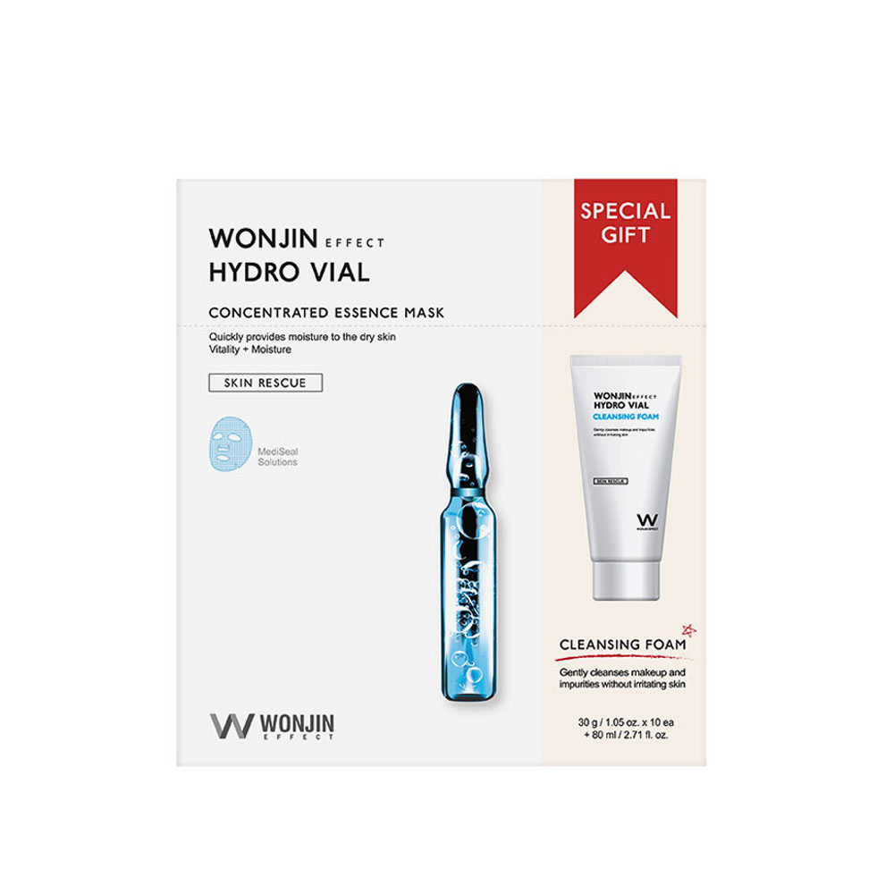 Wonjin Medi Hydro Vial Concentrated Ampoule Mask (10pcs) Special Set - Blue