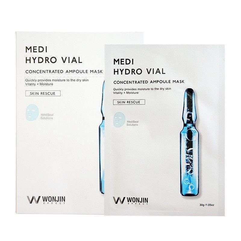 Wonjin Medi Hydro Vial Concentrated Ampoule Mask (10pcs) - Blue