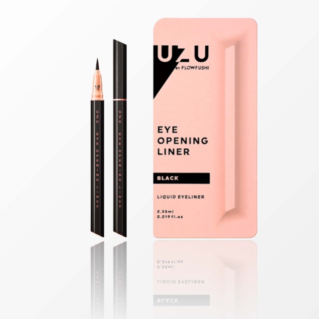 Flow Fushi UZU Eye Opening Liner Liquid Eyeliner (Black) - Pink P